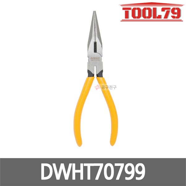 디월트 DWHT70799 그립아머 롱노즈 162mm(6) 압착 와이어링 롱노우즈 다목적 플라이어 수공구 10,800원