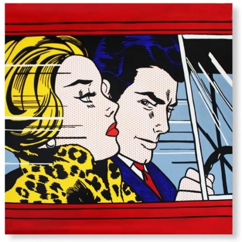 더홈아트 캔버스액자 리히텐슈타인 IN THE CAR 15,900원