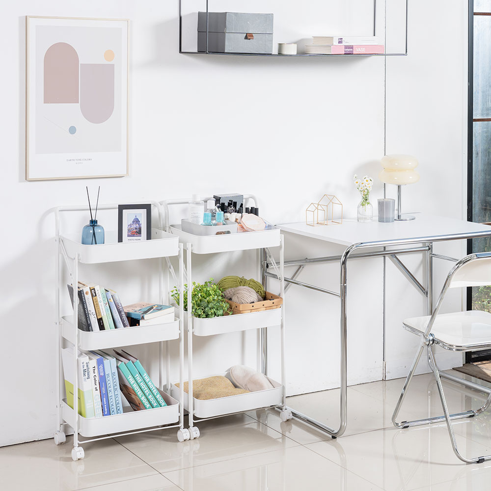 까사마루 3단 접이식 트롤리 1+1세트, 화이트, 3단 29,900원