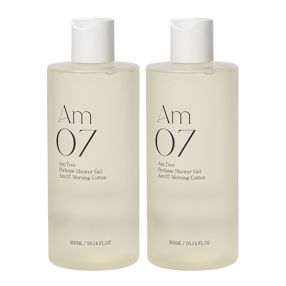 에이엠트리 저자극 퍼퓸 바디워시 Am07 모닝코튼 비누향+전용 펌프 증정, 2개, 300ml 33,000원