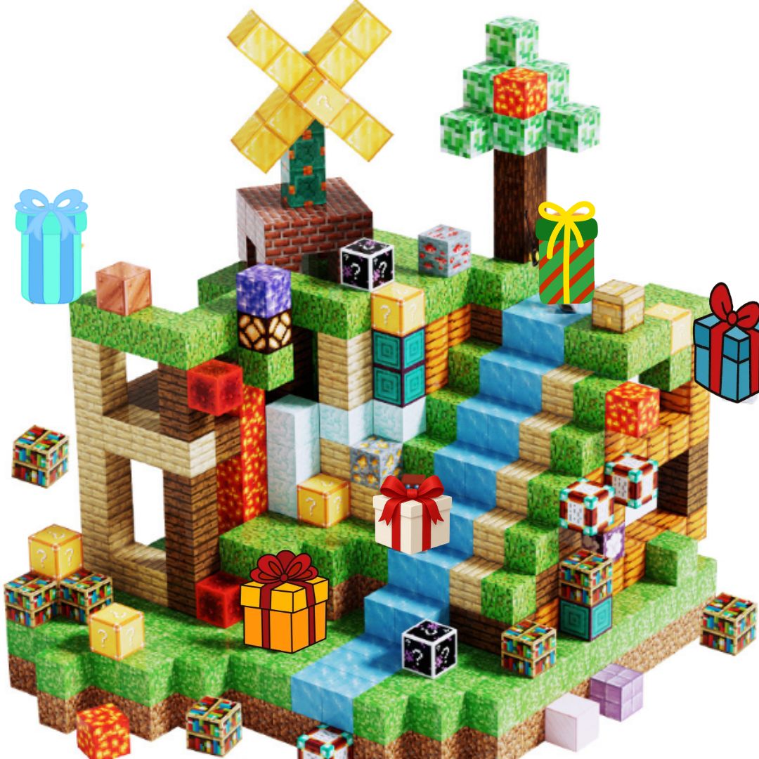 크레프트 자석블럭 피규어세트 마그네틱, 1박스, 자석블럭 300개 + 캐릭터 30개 41,900원