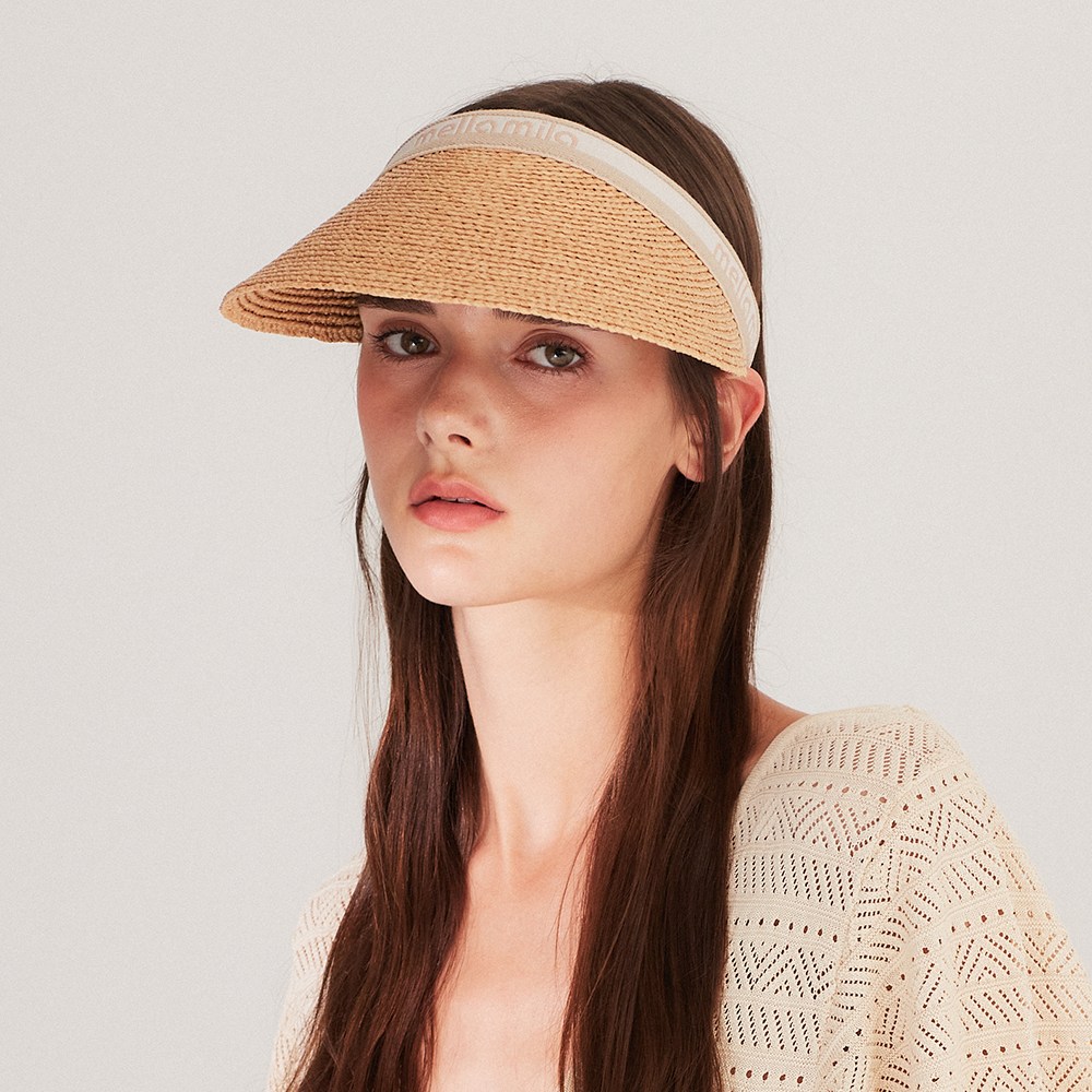 멜라밀라 아이린 라피아 썬바이저 썬캡 (4colors) 79,000원