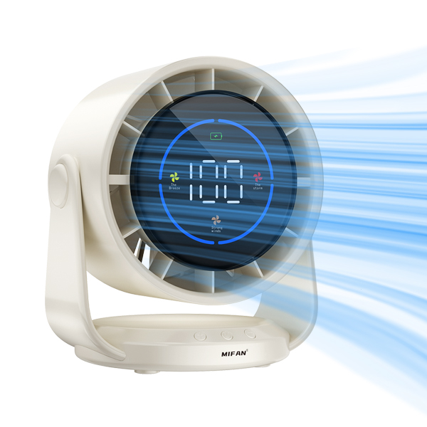 MIFAN 무선 무소음 탁상용 선풍기 미니 파워 서큘레이터, 현재가 26,800원