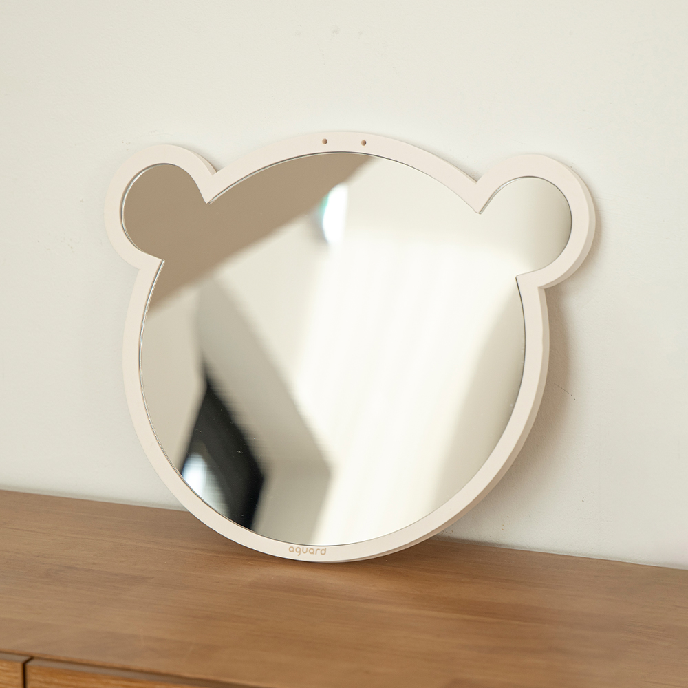 아가드 아기 베베 비비 소프트 벽걸이 아크릴 안전 거울 베베얼굴, 크림화이트 19,400원