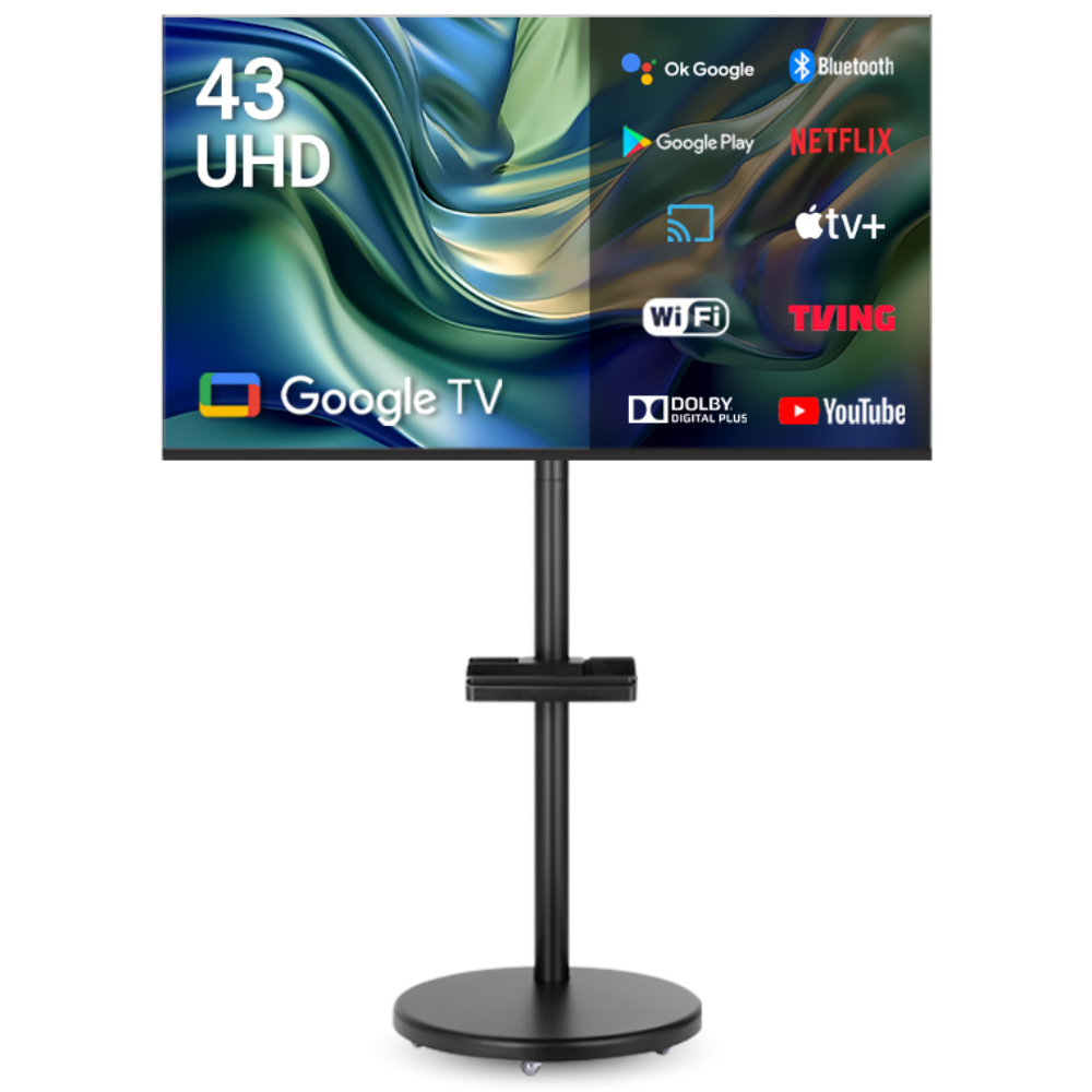 무빙큐빅스 블랙에디션 43인치 4K UHD 삼탠바이미 퍼스트 셋트 이동식 스마트TV 삼텐바이미 중소바이미 369,000원