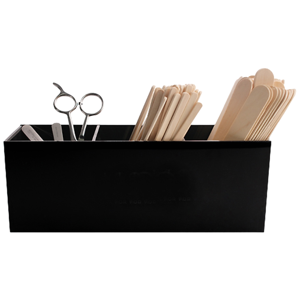 스파츌라 꽂이(블랙) 시술용 가위 핀셋 빗 면봉 다용도 칸막이 정리함 왁싱 부자재 22,000원