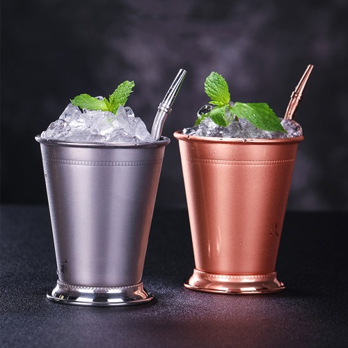스테인리스 롤링 줄렙 컵 400ml 스텐컵 하이볼잔 칵테일잔 캠핑 민트줄렙 칵테일글라스 26,000원