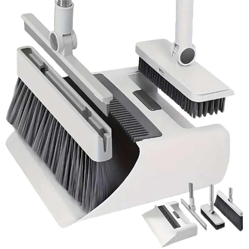 아모르주 4종 빗자루 쓰레받기 세트 욕실 접이식 청소, 화이트, 1개 16,870원