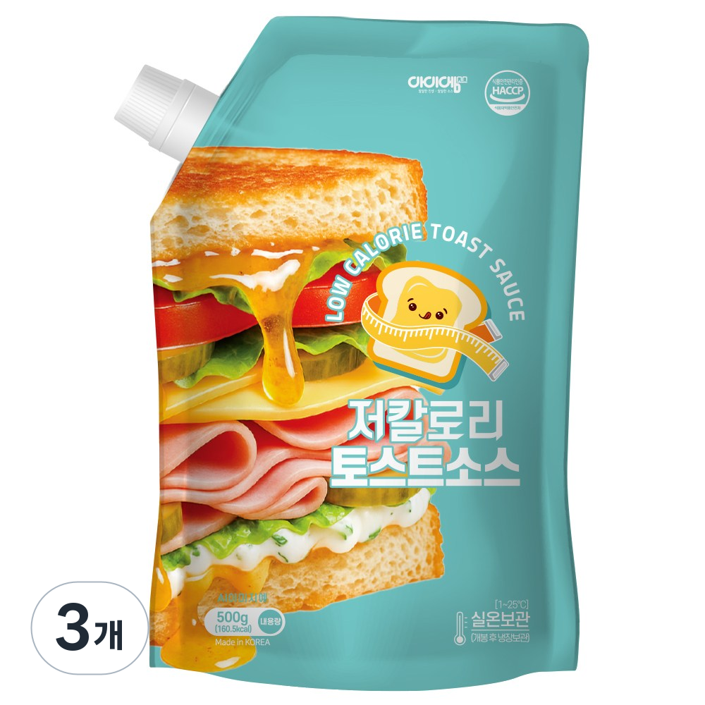 아이엠소스 저칼로리토스트소스 32kcal, 500g, 3개 37,000원