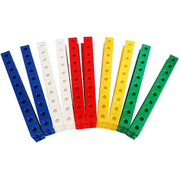 에듀카코리아 EDUC 7113A 멀티 큐브/ 연결 수모형/ 연결 수막대 Linking Cubes (2cm/200개/5색), 1개 32,800원