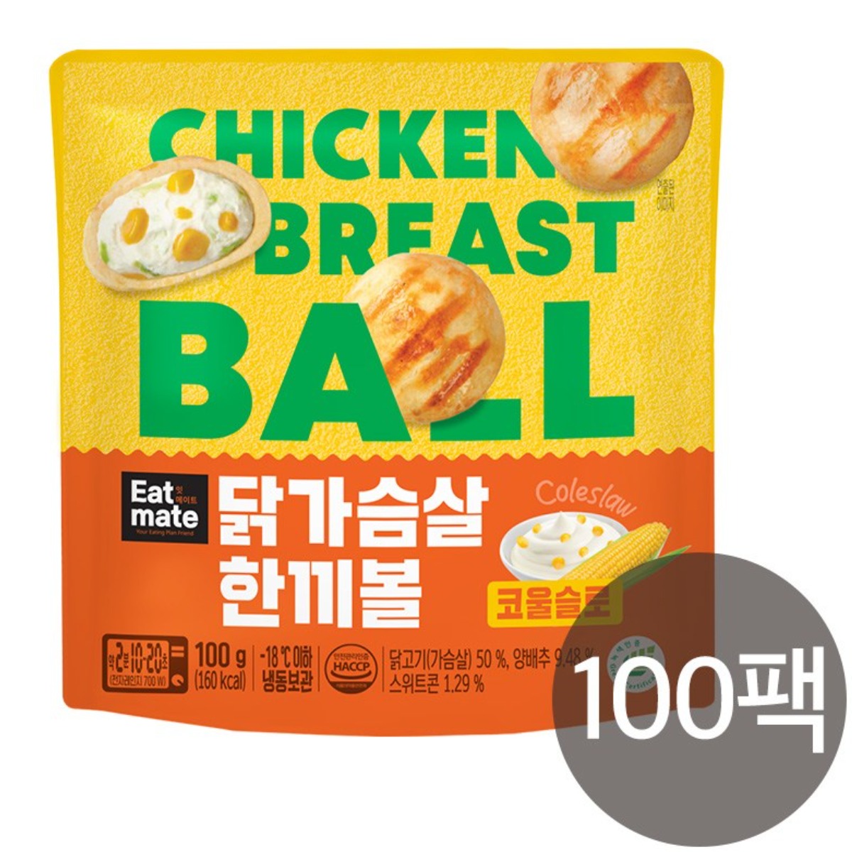 [랭킹닭컴] 잇메이트 닭가슴살 한끼볼 코울슬로 178,000원