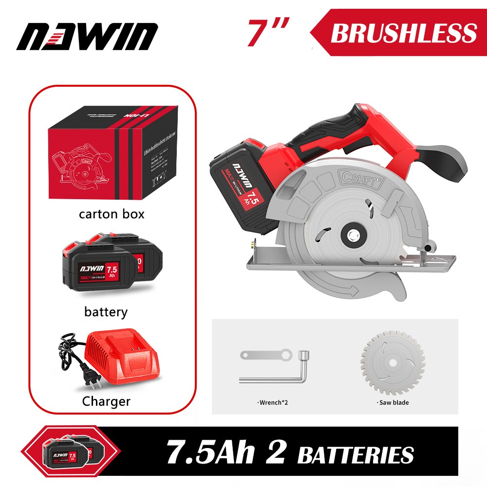 홈파기 콘크리트홈파기 홈파기공구콘크리트 콘크리트그라인더 벽커팅기 콘크리트절단기 도로커팅기 콘크리트홈파기공구 홈파기콘크리트 NAWIN 7인치 전동 원형톱 175mm 무브러시 전동공구 385,470원