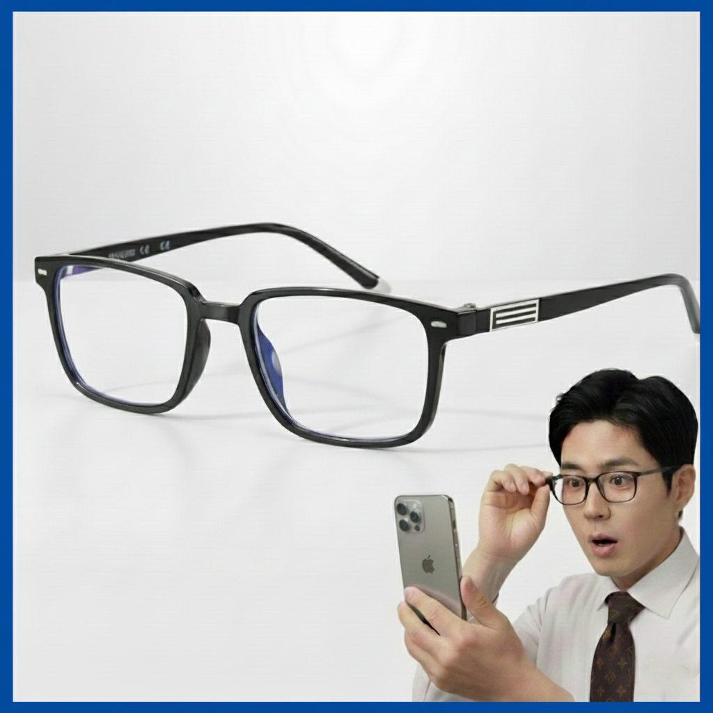 휴대용 고화질 중장년 블루라이트 차단 초경량 독서안경+안경케이스 17,900원