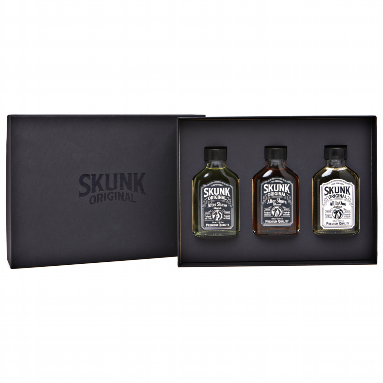 [선물세트 특가판매] 스컹크 오리지날 3종 스킨케어 선물세트 (올인원, 에프터쉐이브 우드, 에프터쉐이브 핑크페퍼) 56,000원