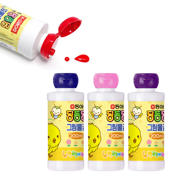 [코리아스퀘어] 동아 노랑병아리 딩동댕 그림물감 200ml 3,900원