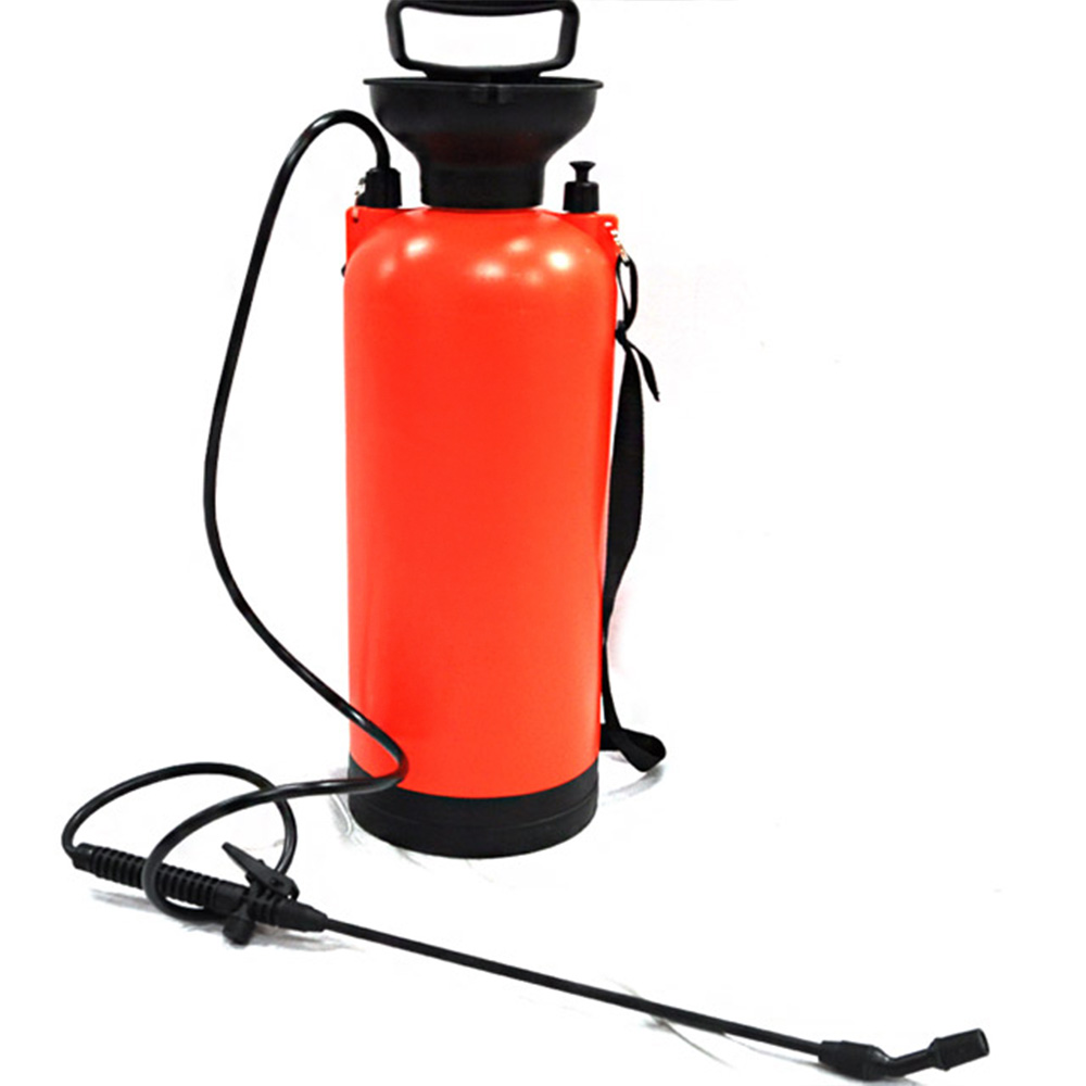 자동 압축분무기 대용량 8리터 견착식 원예 세차 물조리개, 주황+블랙, 1개 21,500원