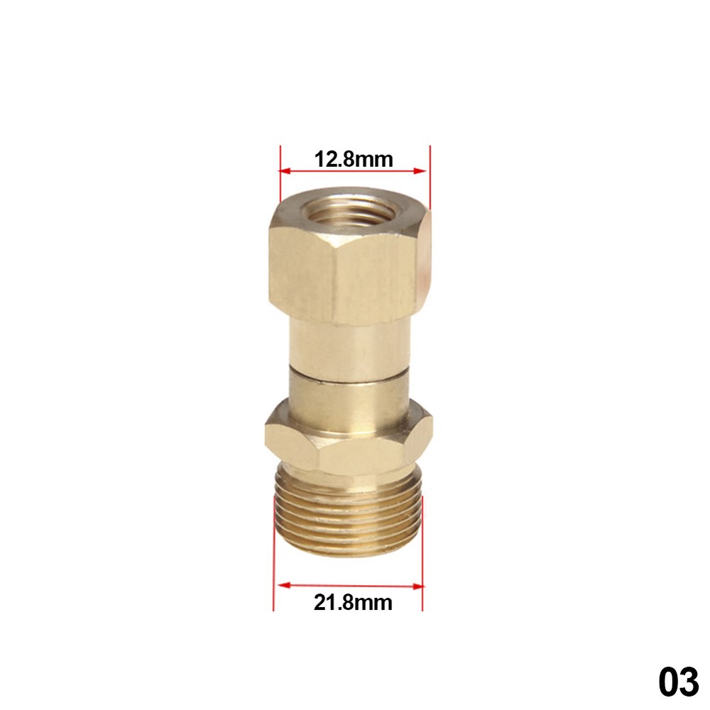 스위벨조인트 엉킴 방지 나사 고압 와셔 회전 조인트 커넥터 호스 M14 M18 14mm 15mm 22mm 360 도 분무기 19,500원