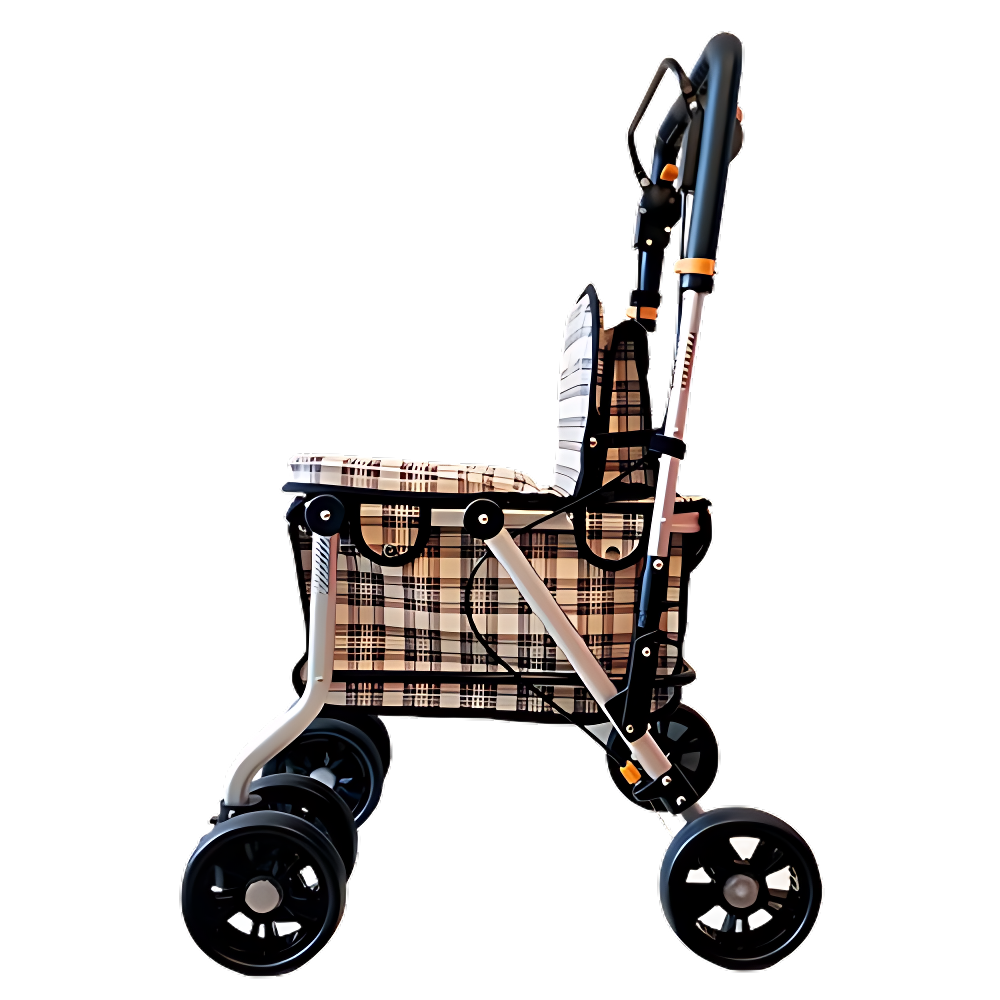 NEWELL 노인용 실버카 접이식 보행보조차 보행기 쇼핑카트 겸용 이동보조 옵션 선택형, 1개, 보행보조차 F-707 120,000원