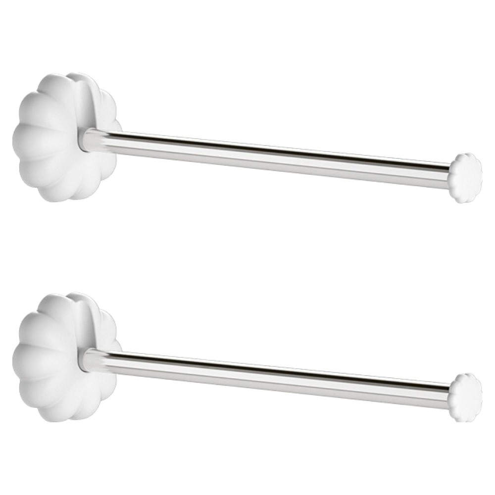 루미엘 무타공 벽걸이 접이식 미니 수건걸이 정리대, 흰색, 2개 8,900원