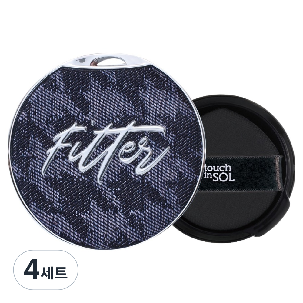 터치인솔 프리티필터 터치 커버 세미 매트 쿠션 본품 12g + 리필 12g 세트, 17호 포슬린, 4세트 168,000원