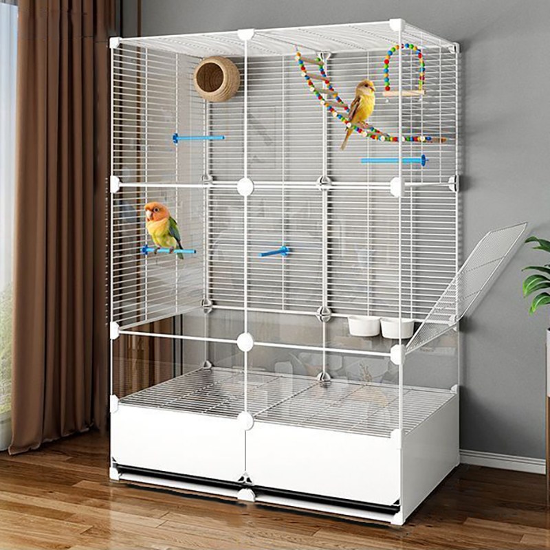 투명 아크릴 패널 앵무새 새장 버드빌라 대형  케이지 이동식 청소쉬운 새장 53,900원