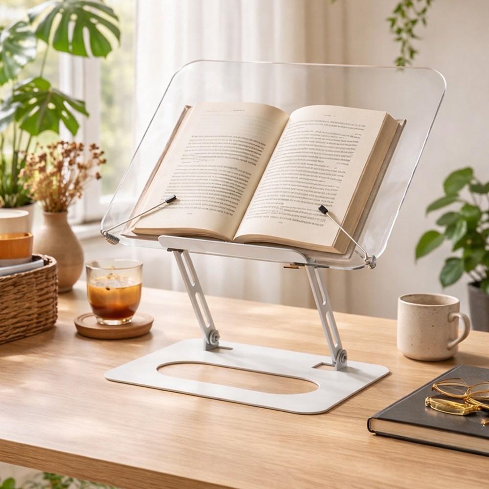 도도몰 접이식 높이조절 책거치 독서대, 화이트 29,300원