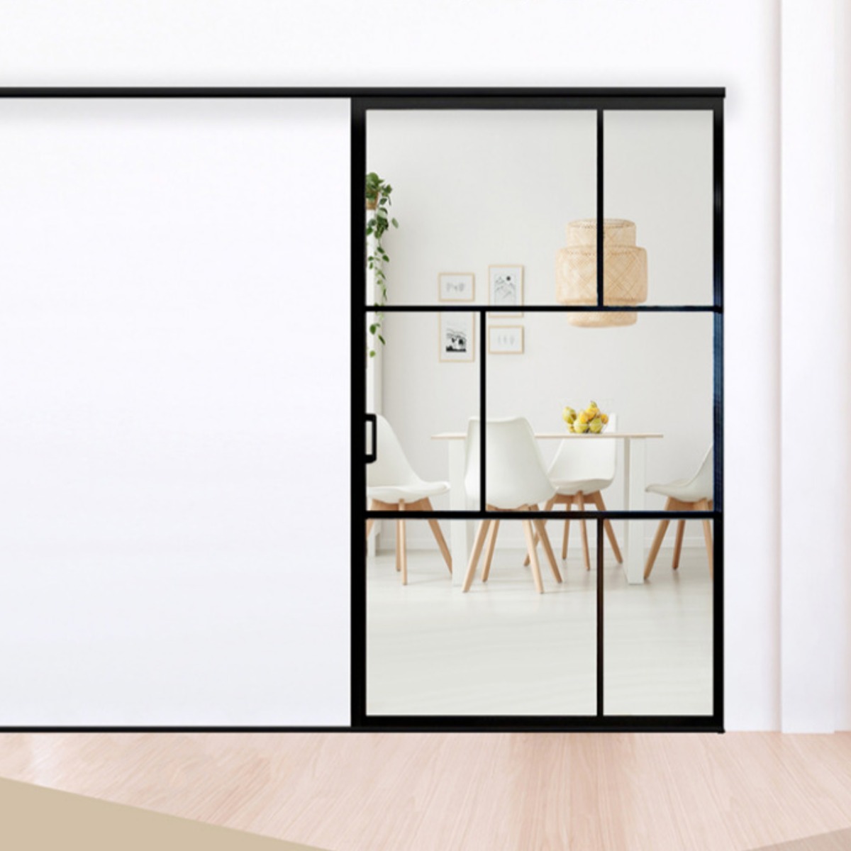 봄트리도어 원슬라이딩도어 현관중문 거실문 방문  깔끔시공 친절시공 인테리어 강화유리 587,000원