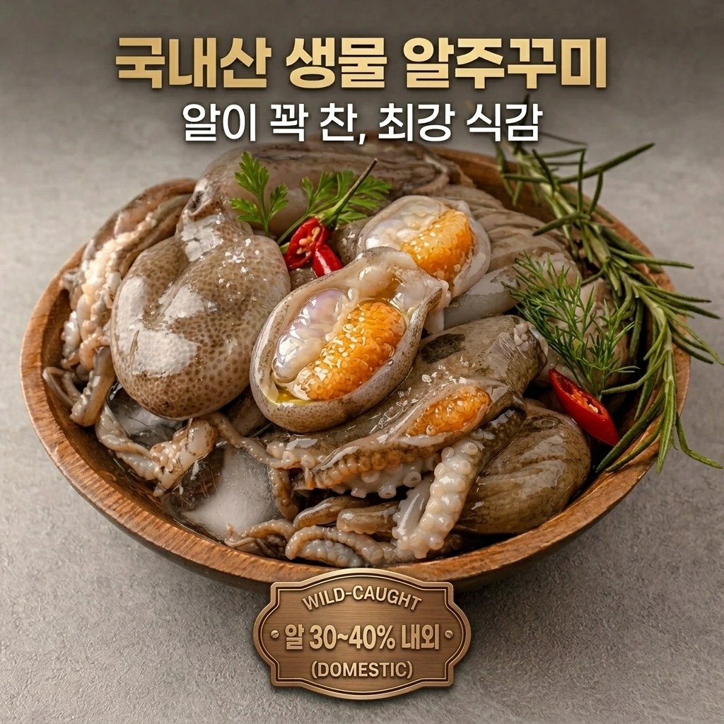 제철보양 자연산 국산 생물 알주꾸미 37,500원