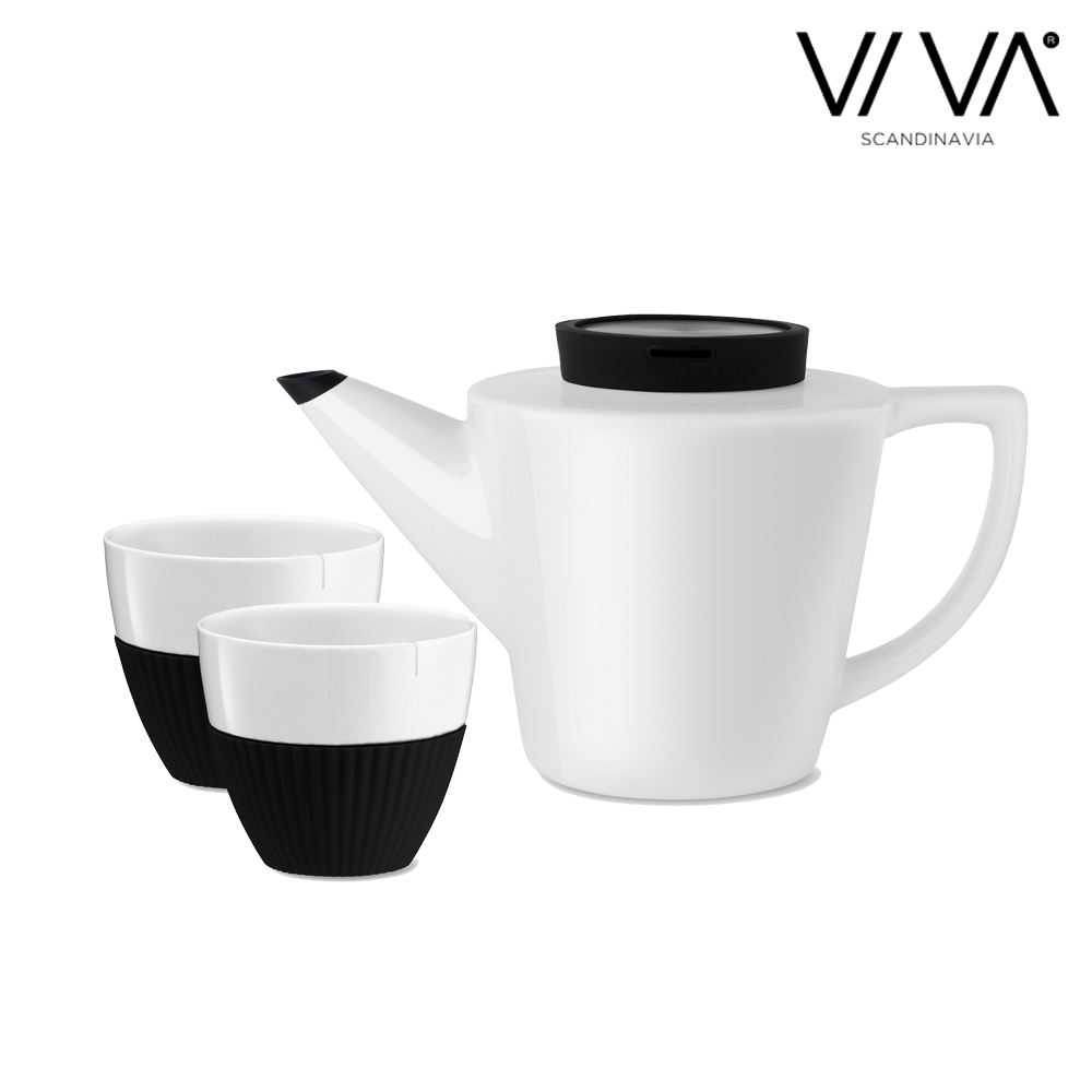 비바스칸디나비아 인퓨전 도자기 티 세트 1L 블랙 V24101, 블랙, 1세트, 티팟+잔2개 49,000원