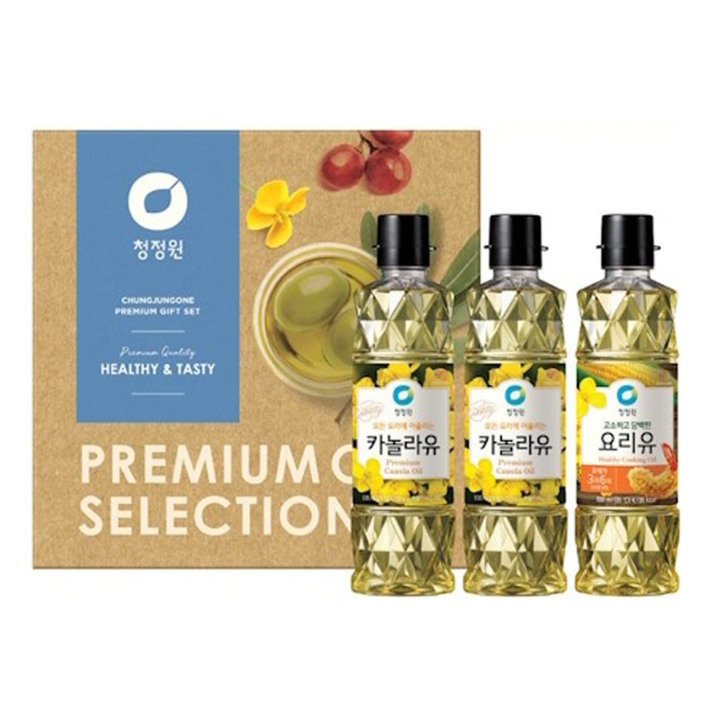 청정원 고급유6호 25년 추석 선물세트 8개 요리유 카놀라유 오일세트 134,200원