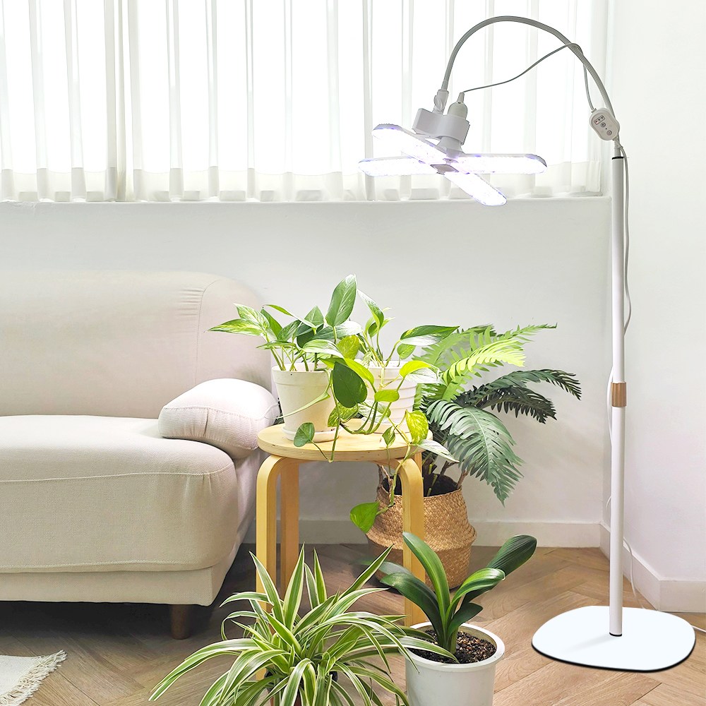 비상 타이머 일체형 스탠드 4날 소켓형 LED 식물성장등 생장등 59,800원