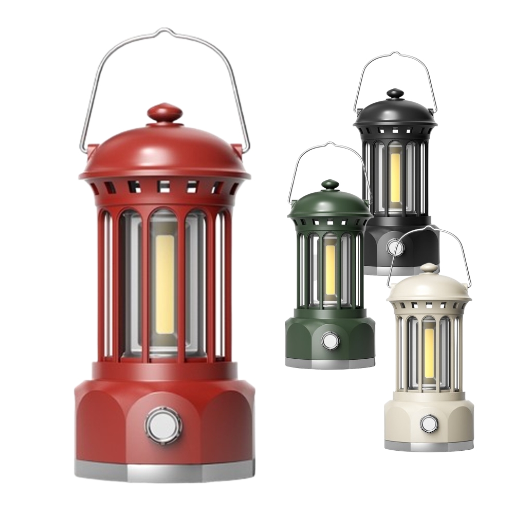 레트로 빈티지 감성 캠핑 랜턴 400루멘 밝기 조절 건전지 LED 조명 4가지 색상 12,720원