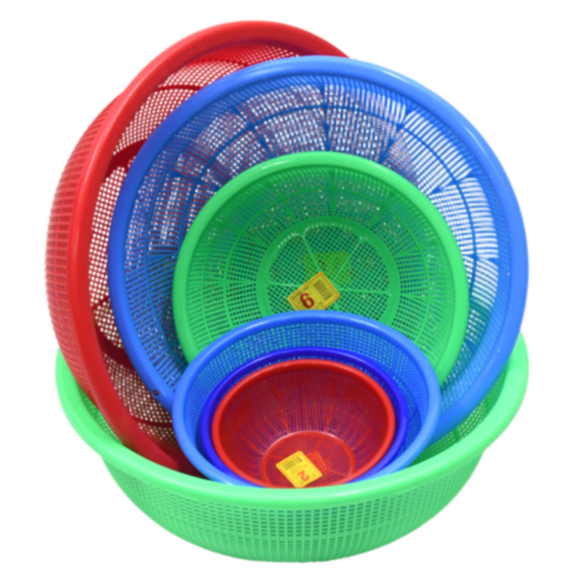 유진 원형소쿠리 1호~14호 플라스틱 과일 야채 김장 채반 바구니, 파랑 4,540원