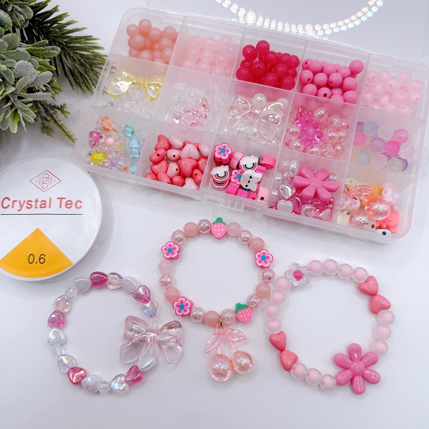 호호홈(HOHOHOME) 여름팔찌 비즈 팔찌부속 파츠 소원 매듭 우정팔찌 만들기 답례품 생일선물 14,900원