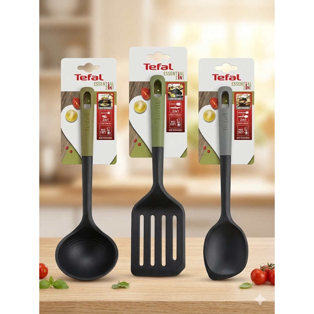 테팔 키친웨어 에센셜 2 in 1 조리도구 3종세트 국자 + 뒤집개 + 뽁음스푼 22,500원
