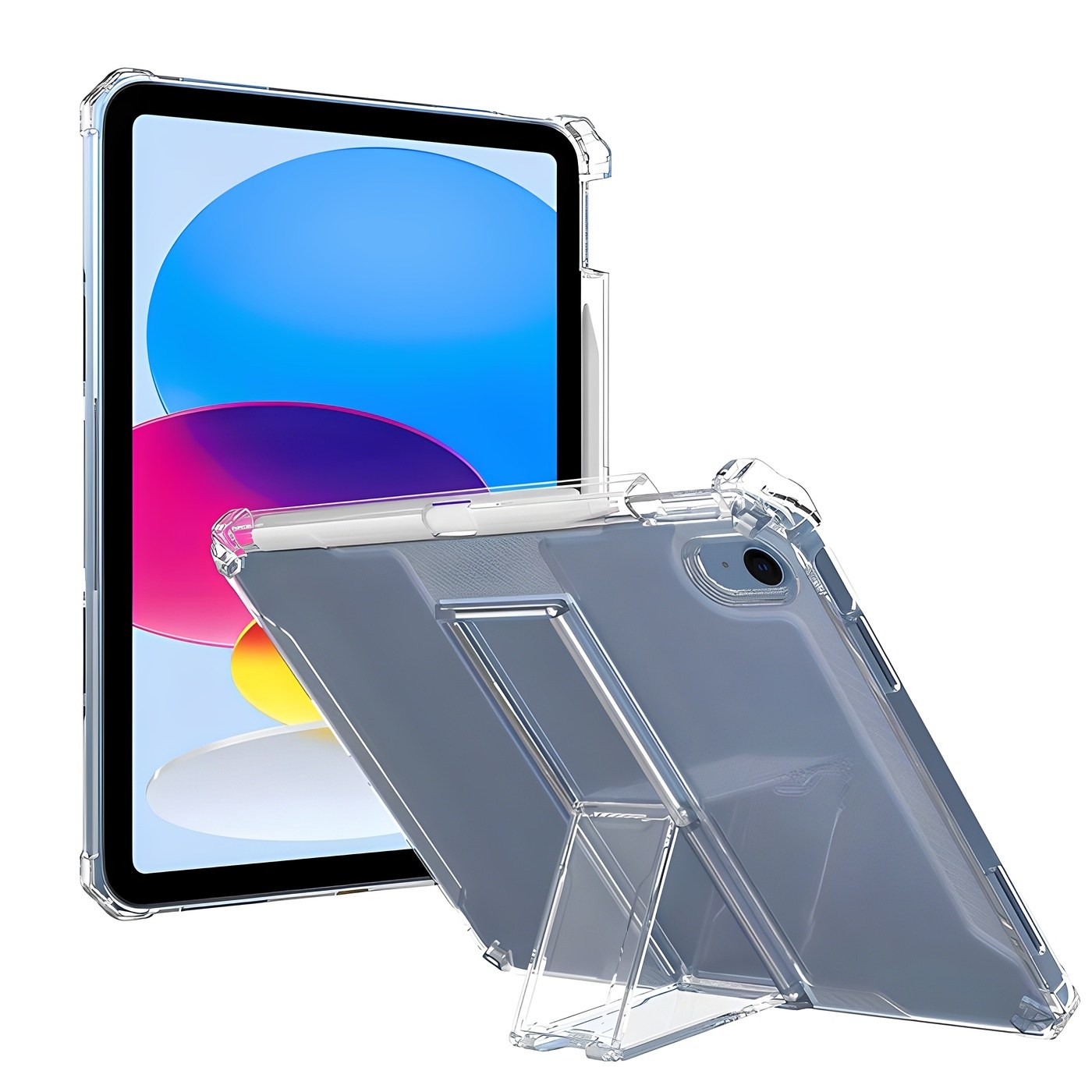 아이패드 에어 투명 거치대 케이스 10.9 인치 4세대 5세대 클리어 범퍼 형 심플 젤리 TPU 커버 스마트 태블릿 10,850원