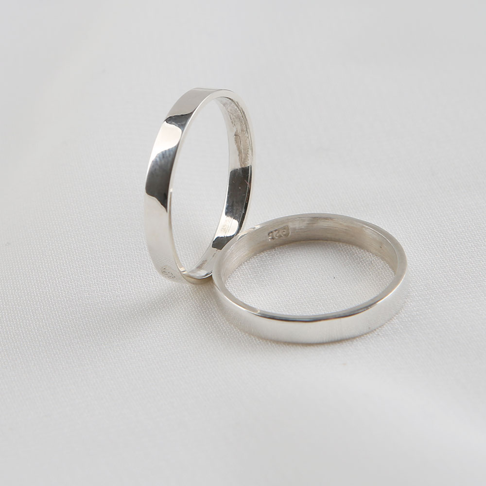 순은 실버 도톰 민자 평반지 3mm 5mm 택1개 남자 여자 엄지 검지 은반지 51,800원