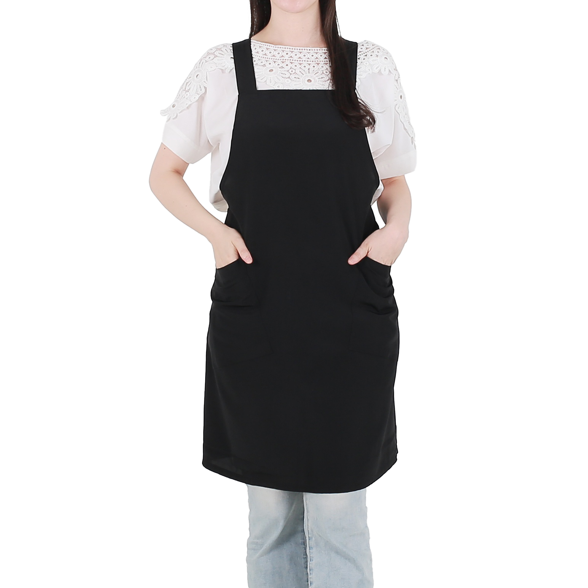 클린유니폼 벨크로 단추형 서빙 앞치마 특대 9,000원