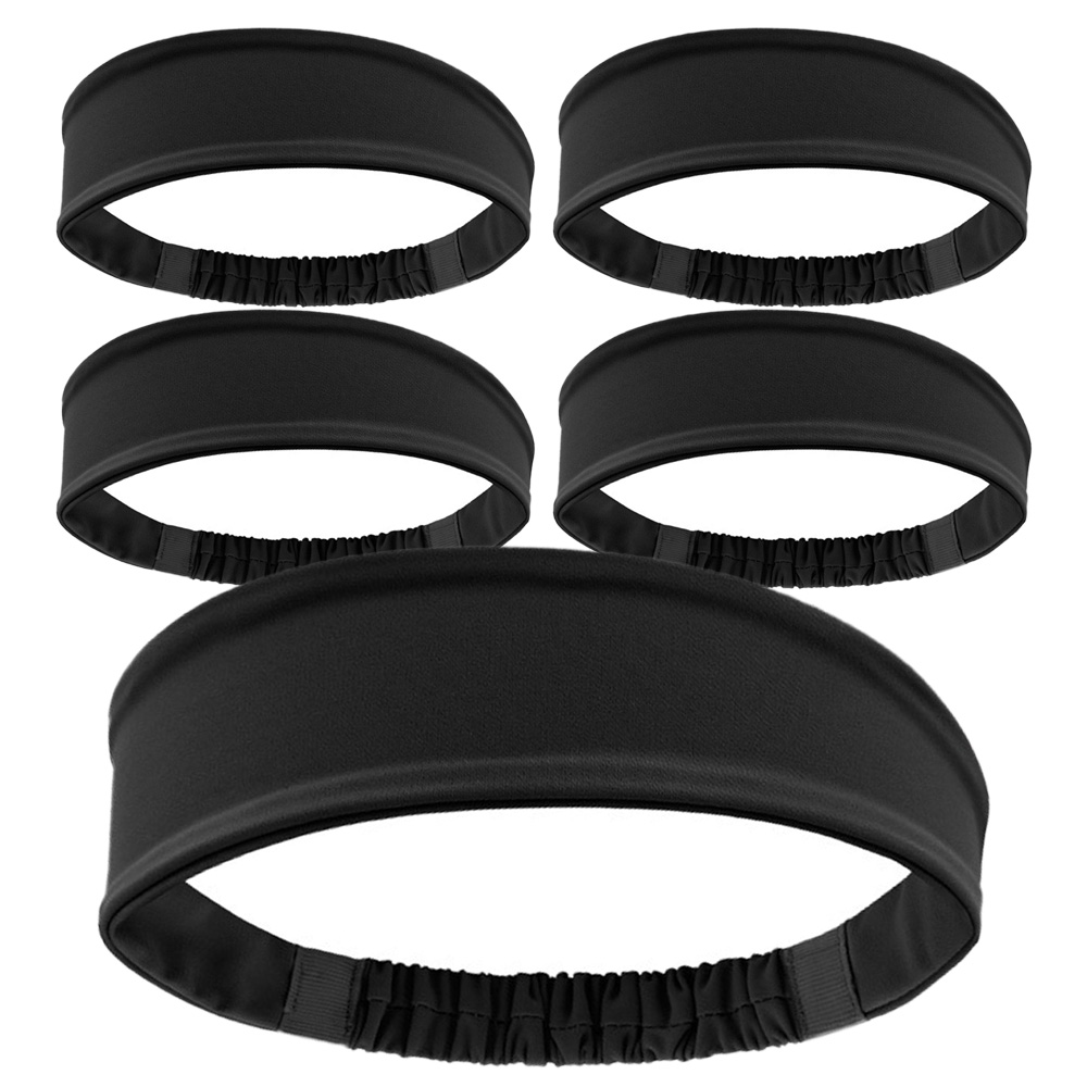 AOLIKES 헤어밴드 머리띠 땀흘림 방지 헬스 운동 러닝 스웨트 등산 남여공용 스포츠 쿨 땀흡수 2115, 5개, 2115_블랙 29,800원