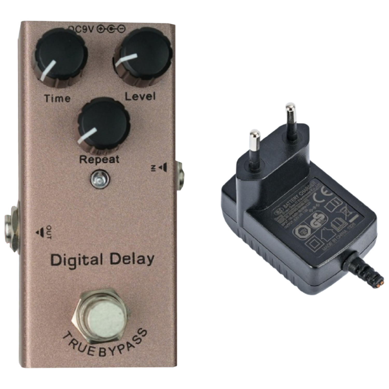 일렉기타 이펙터 디지털 딜레이 어댑터 포함, 1세트 33,000원