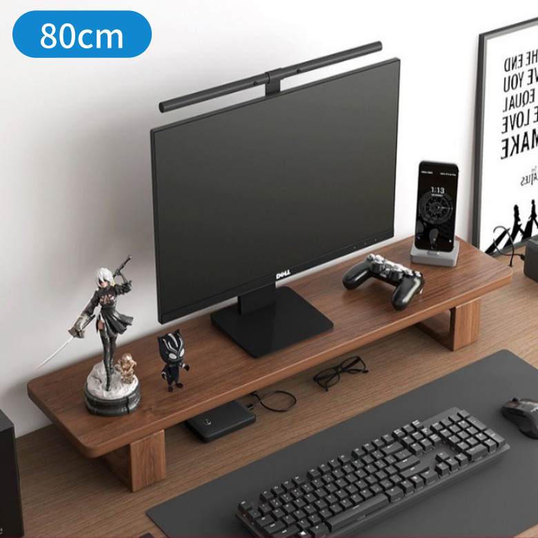 아일리브 길이가 긴 와이드 원목 모니터 받침대, 월넛, 1개 39,100원