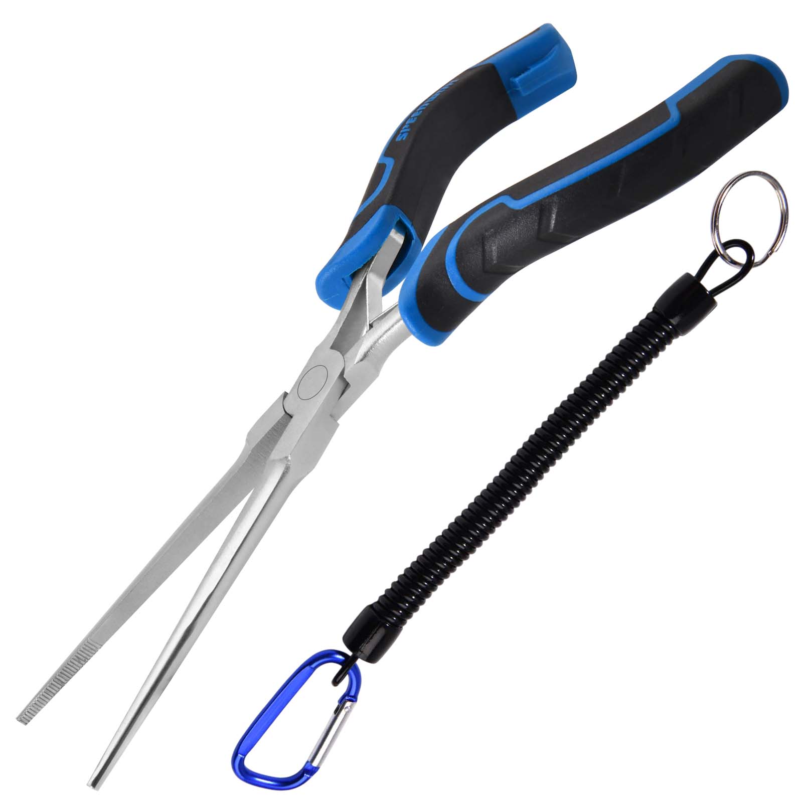 SPEEDWOX 편안한 그립감을 갖춘 7인치 미니 롱 니들 노즈 플라이어 - 보석 제작, 와이어 랩, 공예 및 전자 수리를 위한 톱니 모양의 턱 랜야드가 있는 얇은 턱 엑스트라 롱, 1개 10,990원