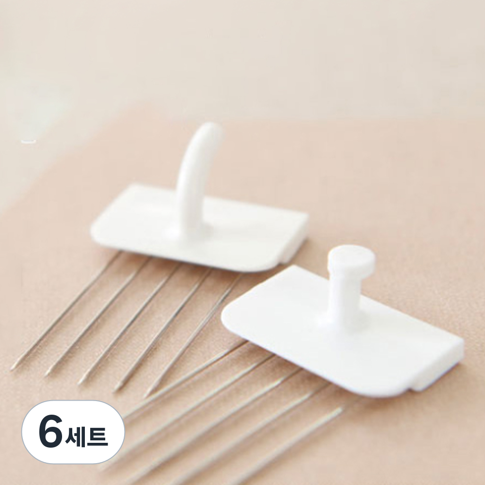 꼭꼬핀 벽지핀 일자형 3p + U자형 3p 세트 32,550원