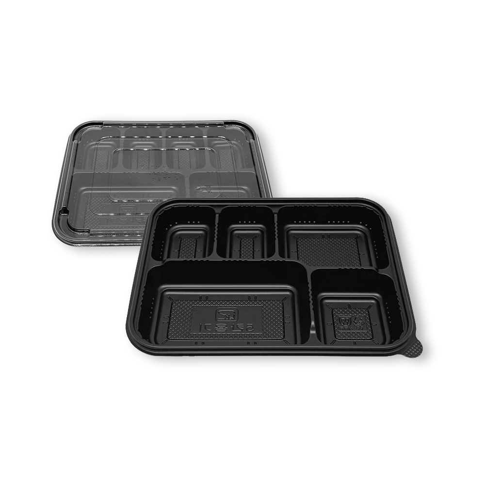 [일등용기] 미니 도시락 PP 일회용 플라스틱 배달 포장 밀폐 용기, 5칸, 400세트 79,000원