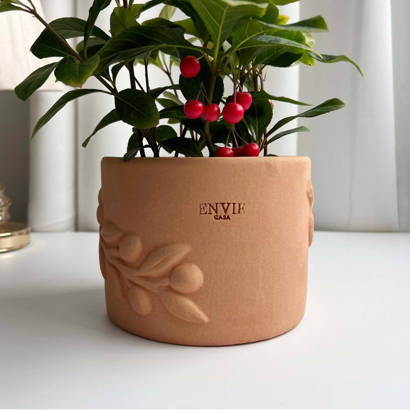 앙비까사 토분 올리브통, 피치, 1개 18,000원