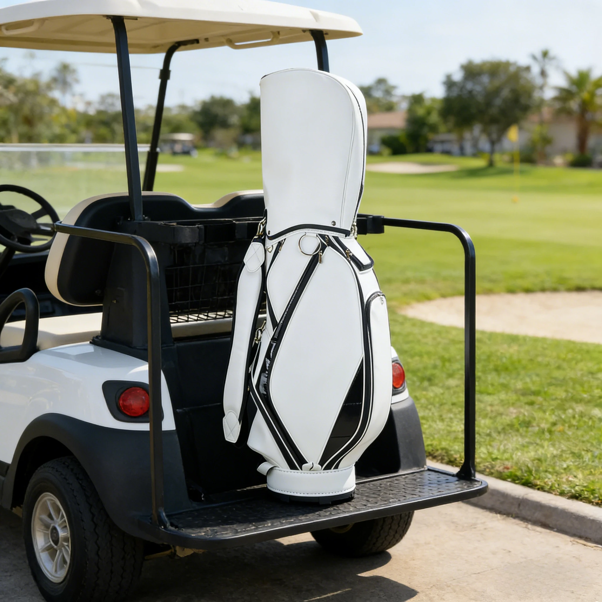 캐디백 남성캐디백 여성골프백 스탠드백 15수 900mm*370mm*240mm, 흰색 135,000원