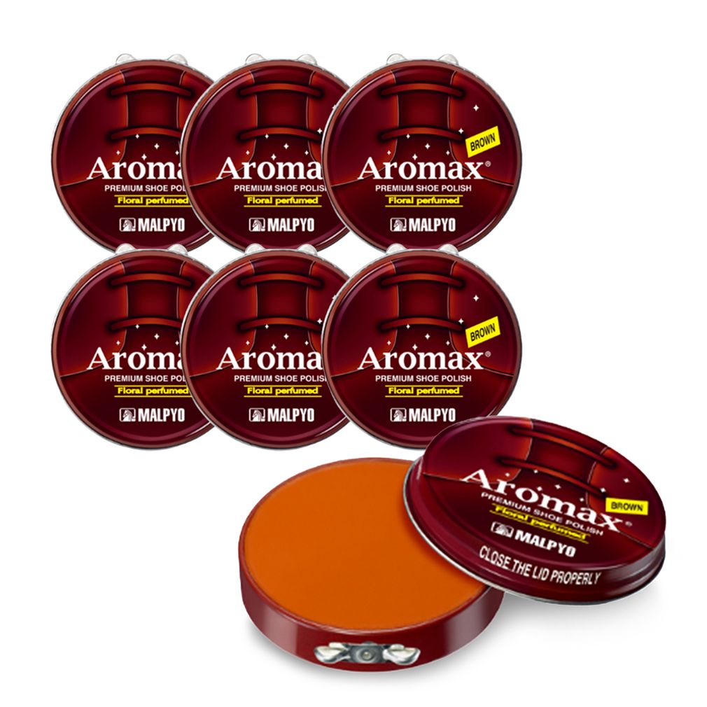 말표 아로맥스 프리미엄 구두약 브라운 40g (6개) 가정용 캔구두약 13,500원