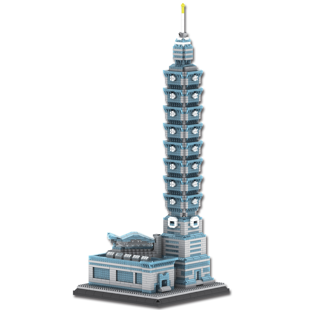 하늘썬별 타이페이 101 빌딩 나노 블럭 WEILIYZ072, 혼합색상, 1개 23,200원