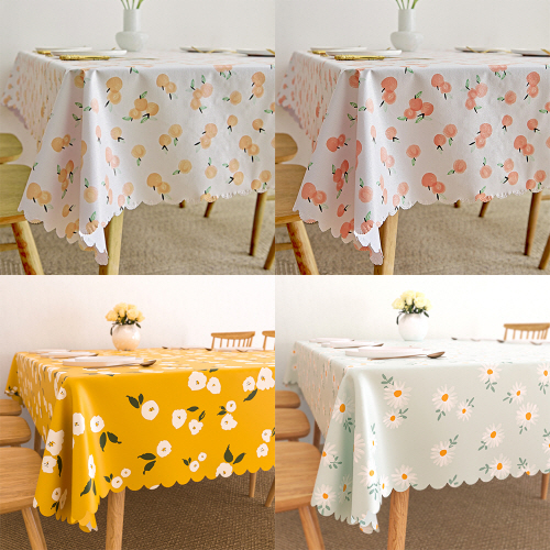 피치플라워 PVC 방수 방오 감성식탁보 17,500원