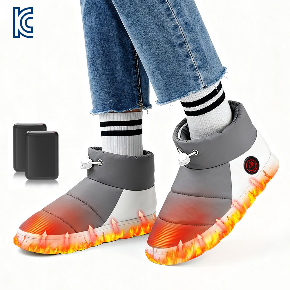 사무실 발난로 풋워머 방한화 3단계 온도조절 전기 충전식 발열신발 남여공용 털슬리퍼[배터리포함] 46,900원